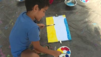 French charities are running art and swimming classes for disadvantaged children in Marseille