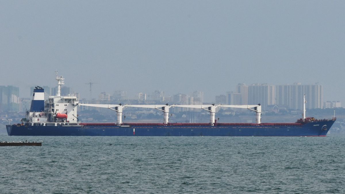 Razoni saiu do porto de Odessa com 26 mil toneladas de milho