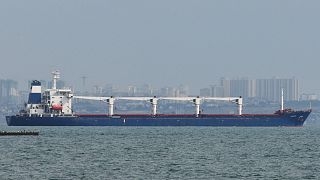 A Razoni nevű teherhajó elhagyja Odesszát