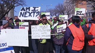 Proteste in Südafrika bei Johannesburg 
