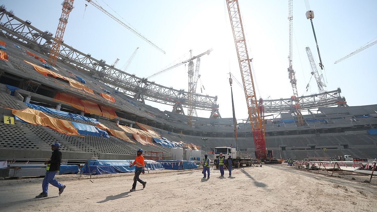 A 2022-es katari labdarúgó-világbajnokság nyolc arénájának egyike Luszailban 2019 decemberében