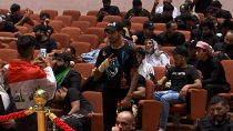 Supporters of Muqtada al-Sadr are asked to leave the Iraqi parliament.