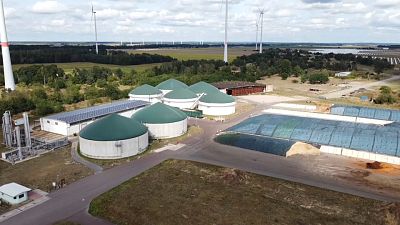 A local biogas plant in Zerbst produces sustainable energy made from chicken, cow and pig manure.