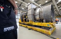 La turbina del Nord stream 1 nello stabilimento Siemens Energy di Mulheim in Germania
