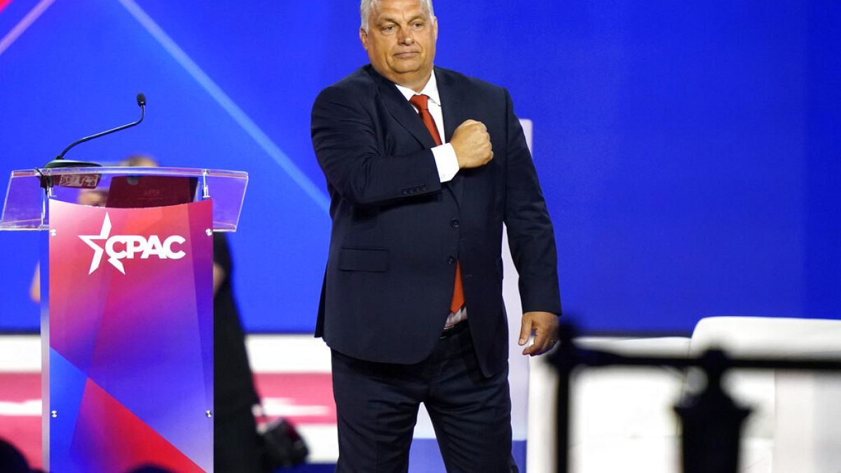 Orbán Viktort az Amerikai Konzervatív Unió konferenciáján