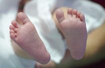صورة لأقدام طفل رضيع