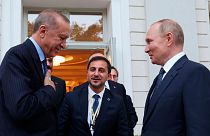 دیدار روسای جمهوری روسیه و ترکیه در تفرجگاه سوچی روسیه