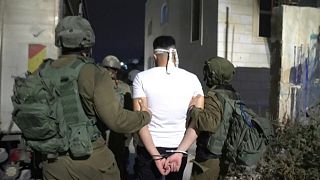 صورنشرها الجيش الإسرائيلي لعملية الاعتقال