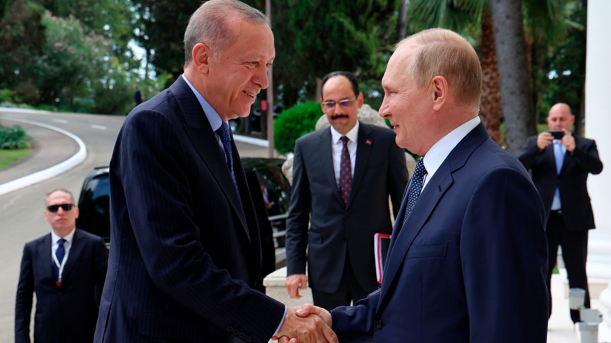 بوتين وإردوغان في سوتشي على البحر الأسود 