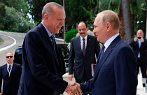 بوتين وإردوغان في سوتشي على البحر الأسود