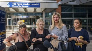 Família de Archie Battersbee frente ao The Royal London Hospital