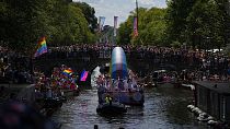 Amsterdam pride sull'acqua