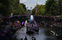Amsterdam pride sull'acqua