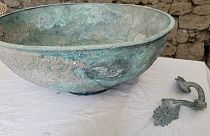 Vaso de cerâmica, entre as últimas descobertas de Pompeia