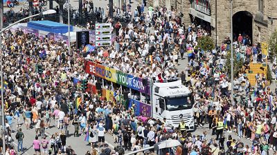 ЛГБТ парад на улицах Гамбурга 6 августа 2022 г.