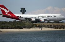 A Qantas gépe Sydney repülőterén