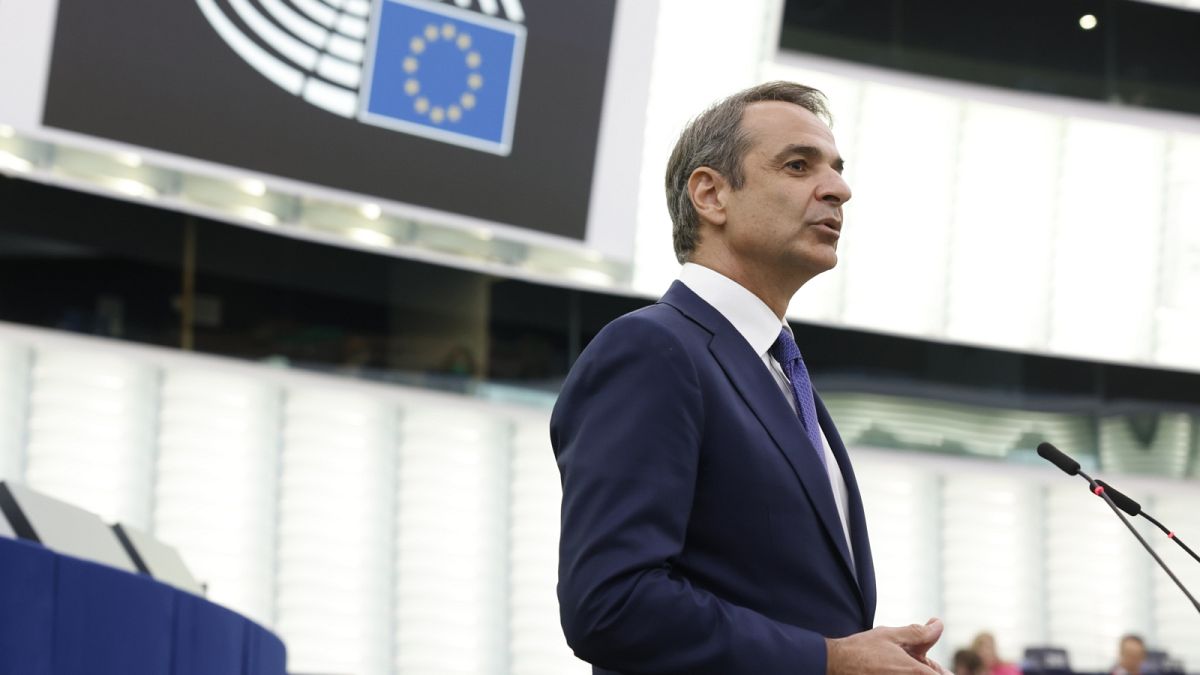 Micotakisz görög miniszterelnök az Európai Parlamentben