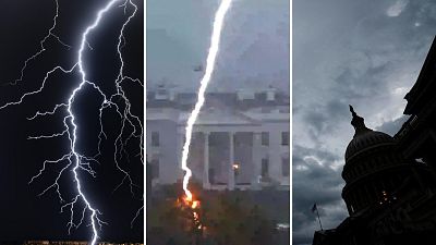 A lightning strike in Washington DC killed three people on 4 August 2022.