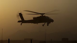 هلی کوپتری در آسمان افغانستان