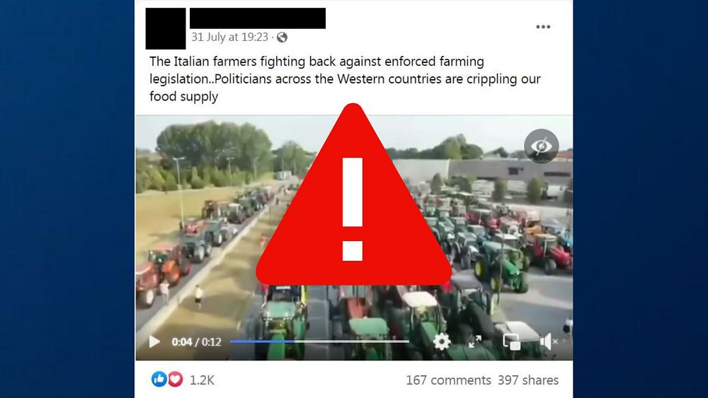 Misleading beer festival video claims to show Italian farmers’ protest
