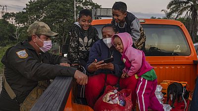 Una familia de migrantes en Juan Rodríguez, sur del estado de Veracruz, México