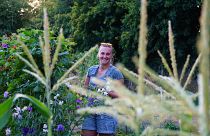 Hayleigh Cubitt says that "time just disappears" when she's on her allotment.