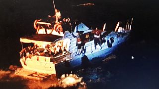 Το σκάφος στο οποίο επέβαιναν οι μετανάστες