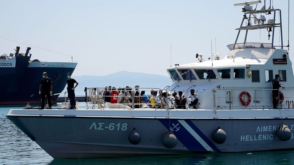 Dozens missing after migrant boat sinks off coast of Greek island