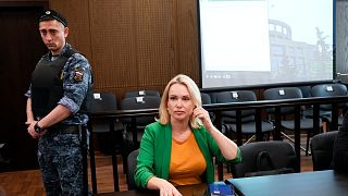 Марина Овсянникова в суде 28 июля.