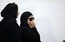 Die Familie der ermordeten Naira (auch Nayera) Ashraf beim Prozess im Juni 2022