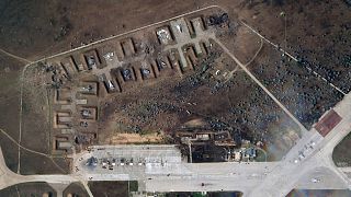 تصویر ماهواره‌ای از انهدام هواپیماهای جنگی روسی در کریمه