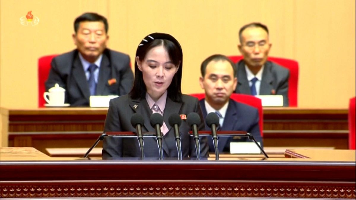 Capture d'écran d'une vidéo AFP - Kim Yo Jong, sœur de Kim Jong-Un