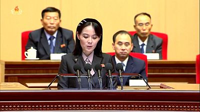 Capture d'écran d'une vidéo AFP - Kim Yo Jong, sœur de Kim Jong-Un