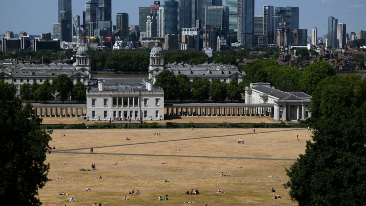 Der ausgedörrte Greenwich-Park in London.