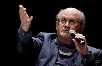 Salman Rushdie was rushed to hospital after he was attacked during a lecture at the Chautauqua Institution in Chautauqua, 12 August, 2022.