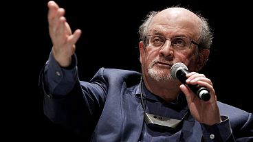 Salman Rushdie was rushed to hospital after he was attacked during a lecture at the Chautauqua Institution in Chautauqua, 12 August, 2022.