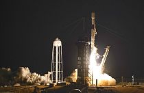 Lanzamiento de un cohete Falcon 9.