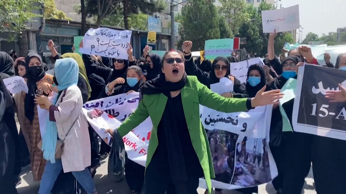  تظاهرات زنان افغان در کابل