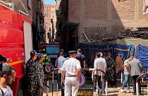 آتش‌سوزی در کلیسایی در قاهره