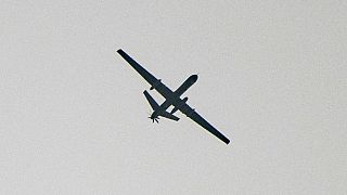 Suriye hava sahasında bir drone (arşiv)