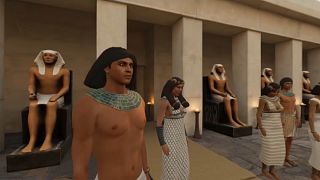 Egypt's pyramid of Cheops explored in virtual reality in Paris