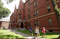 Archives : campus de l'université d'Harvard, en Cambridge dans le Massachusetts, le 16 juillet 2019