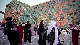 مسرح مركز الملك عبد الله المالي في الرياض، المملكة العربية السعودية، 18 أبريل 2018.