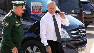 ولادیمیر پوتین به همراه وزیر دفاع روسیه 