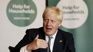 Britain's Prime Minister Boris Johnson holds a roundtable meeting with senior business leaders as part of the Help for Households campaign, Downing St, London, July 21, 2022.