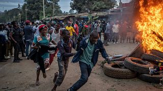Des manifestants pro Odinga - 15 août 2022