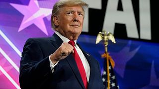 FILE - Former President Donald Trump speaks at the Road to Majority conference Friday, June 17, 2022, in Nashville, Tenn