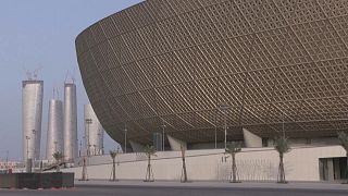 Das Lusail Stadion 15 Kilometer nördlich von Doha