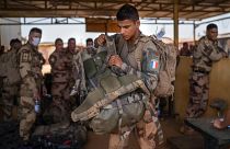 File picture: French Barkhane force soldiers who wrapped up a four-month tour of duty in the Sahel leave their base in Gao, Mali, June 9, 2021