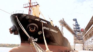 UN-chartered Ukrainian ship with grain heads to Africa